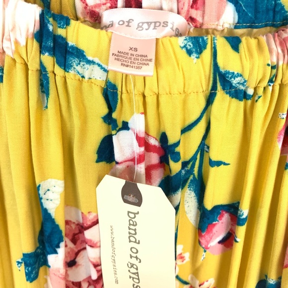Band of Gypsies Floral Off the Shoulder Maxi NWT - Picture 4 of 8